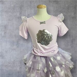 Rachel Riley purple tutu and top set, size 7